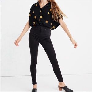 Tall 10” high rise skinny sateen jeans - madewell